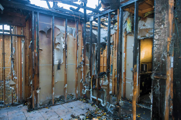 Professional Fire Damage Removal technician working in Hudson, OH